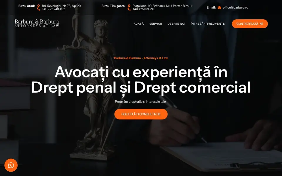 Pagina principală Barbura & Barbura