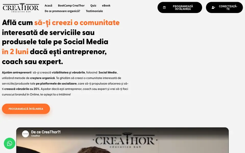 Pagina principală Creathor