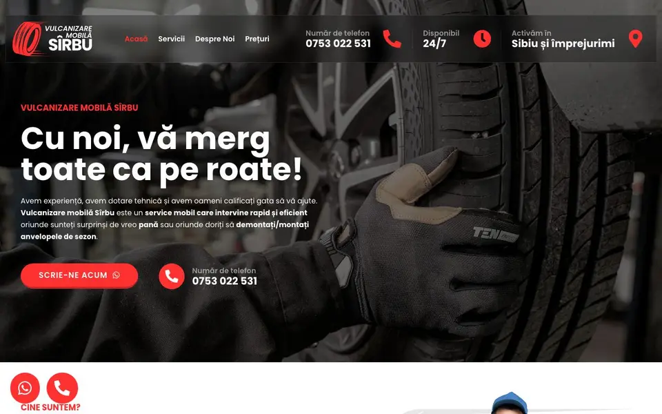 Pagina principală Vulcanizare Mobilă Sîrbu